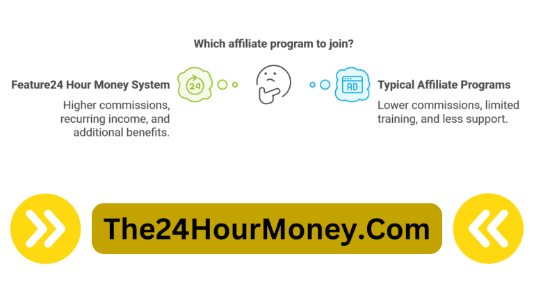 An image compering the twenty four hour affiliate program vs a regular affiliate program.