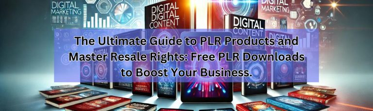 An image telling people to check out a guide for ultimate plr products.