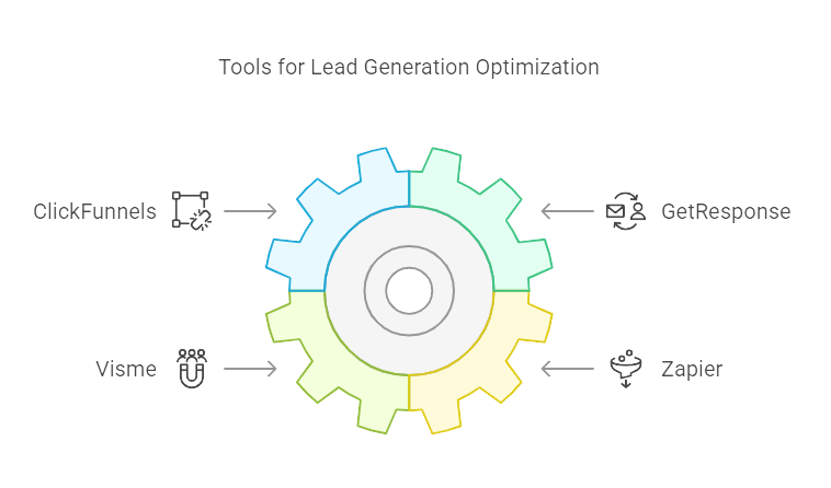 Lead generation funnel showing stages: Build Awareness, Foster Consideration, and Drive Conversion.