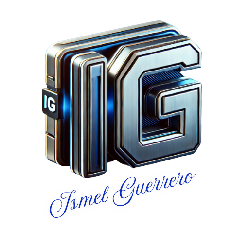 Ismel Guerrero website logo and favicon. An IG with the name of Ismel Guerrero Below.